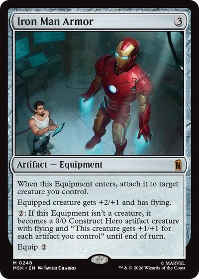 Iron Man Armor (MSH) #248 Mythic Rare (Lightly Played) Marvel Super Heroes Magic: The Gathering: 2026