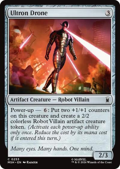 Ultron Drone (MSH) #253 Common (Lightly Played) Marvel Super Heroes Magic: The Gathering: 2026