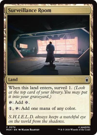 Surveillance Room (MSH) #274 Common (Lightly Played) Marvel Super Heroes Magic: The Gathering: 2026