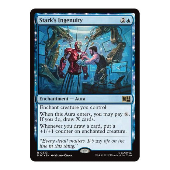 Stark's Ingenuity (MSC) #533 Rare (Lightly Played) Commander: Marvel Super Heroes Magic: The Gathering: 2026