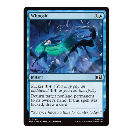 Whoosh (MSC) #790 Common (Foil Lightly Played) Commander: Marvel Super Heroes Magic: The Gathering: 2026