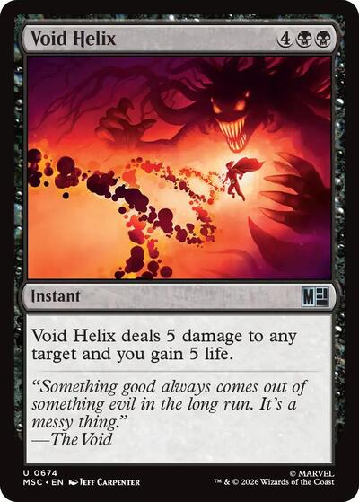 Void Helix (MSC) #674 Uncommon (Foil Near Mint) Commander: Marvel Super Heroes Magic: The Gathering: 2026