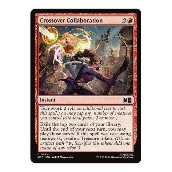 Crossover Collaboration (MSC) #684 Common (Foil Lightly Played) Commander: Marvel Super Heroes Magic: The Gathering: 2026