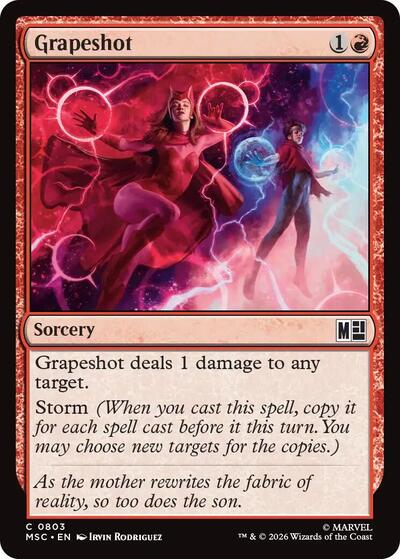 Grapeshot (MSC) #803 Common (Foil Near Mint) Commander: Marvel Super Heroes Magic: The Gathering: 2026