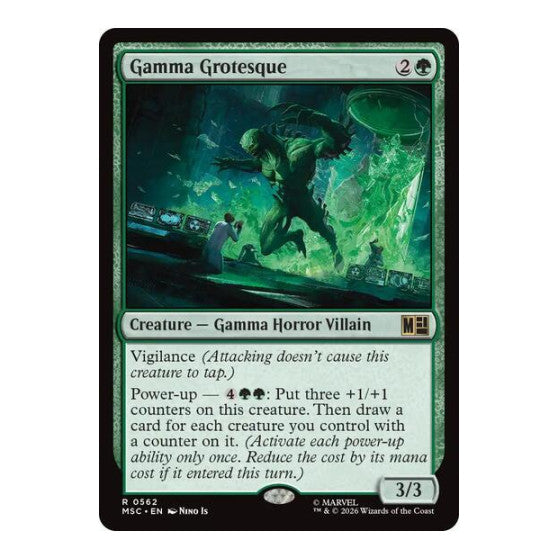 Gamma Grotesque (MSC) #562 Rare (Lightly Played) Commander: Marvel Super Heroes Magic: The Gathering: 2026
