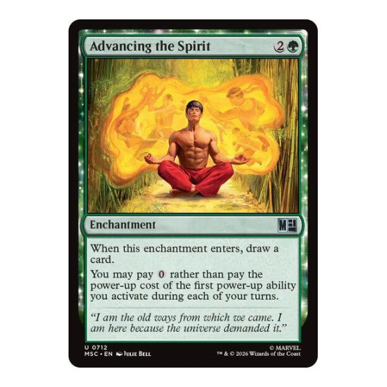 Advancing the Spirit (MSC) #712 Uncommon (Foil Near Mint) Commander: Marvel Super Heroes Magic: The Gathering: 2026