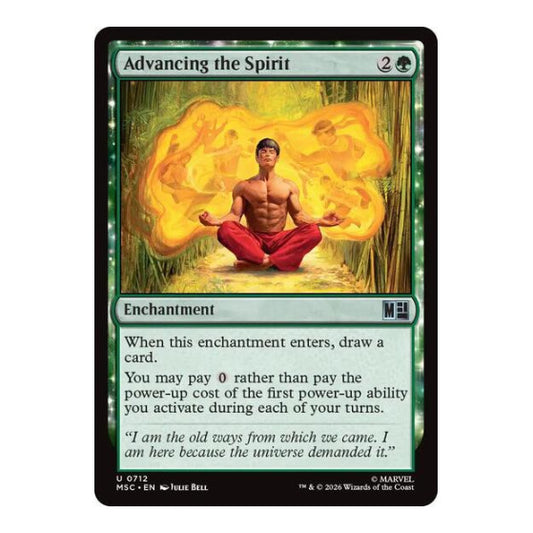 Advancing the Spirit (MSC) #712 Uncommon (Foil Near Mint) Commander: Marvel Super Heroes Magic: The Gathering: 2026