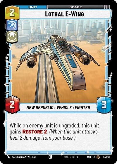 Lothal E-Wing (ASH) #57/264 Common (Near Mint) Ashes of the Empire Star Wars: Unlimited: 2026