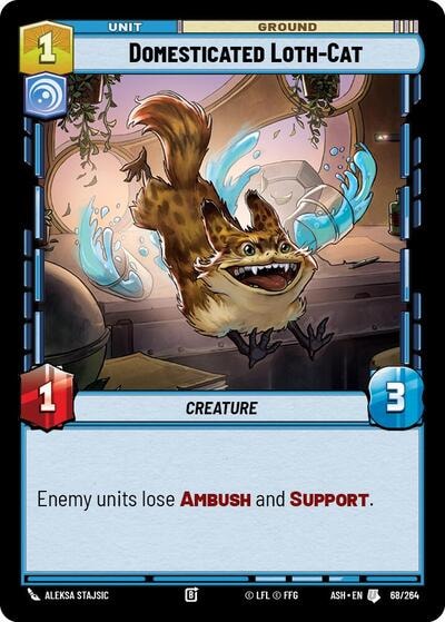 Domesticated Loth-Cat (ASH) #68/264 Uncommon (Near Mint) Ashes of the Empire Star Wars: Unlimited: 2026