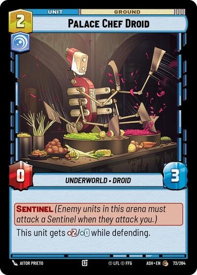 Palace Chef Droid (ASH) #73/264 Common (Near Mint) Ashes of the Empire Star Wars: Unlimited: 2026