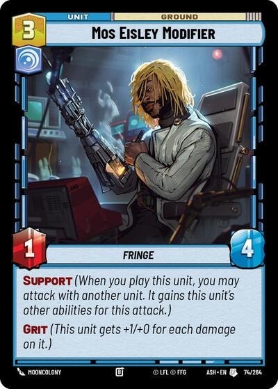 Mos Eisley Modifier (ASH) #74/264 Uncommon (Near Mint) Ashes of the Empire Star Wars: Unlimited: 2026