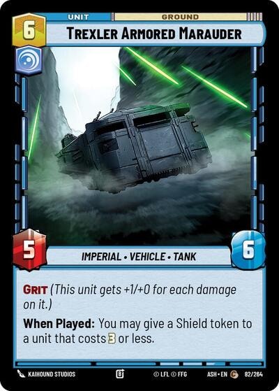 Trexler Armored Marauder (ASH) #82/264 Common (Near Mint) Ashes of the Empire Star Wars: Unlimited: 2026