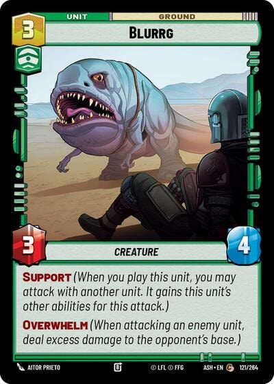 Blurrg (ASH) #121/264 Common (Near Mint) Ashes of the Empire Star Wars: Unlimited: 2026