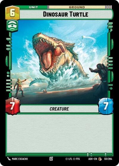 Dinosaur Turtle (ASH) #131/264 Common (Near Mint) Ashes of the Empire Star Wars: Unlimited: 2026
