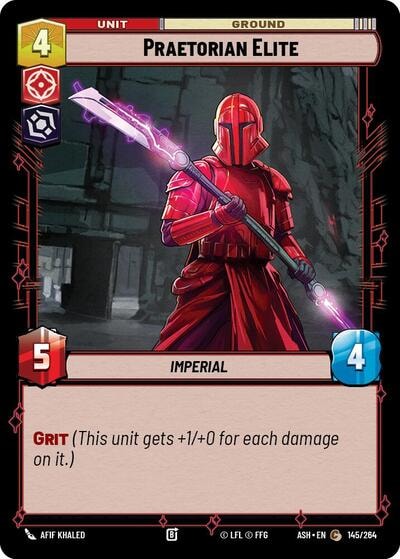 Praetorian Elite (ASH) #145/264 Common (Near Mint) Ashes of the Empire Star Wars: Unlimited: 2026