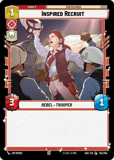 Inspired Recruit (ASH) #152/264 Common (Near Mint) Ashes of the Empire Star Wars: Unlimited: 2026