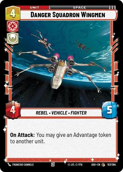 Danger Squadron Wingmen (ASH) #157/264 Common (Near Mint) Ashes of the Empire Star Wars: Unlimited: 2026