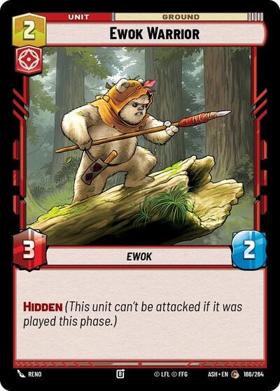 Ewok Warrior (ASH) #166/264 Common (Near Mint) Ashes of the Empire Star Wars: Unlimited: 2026