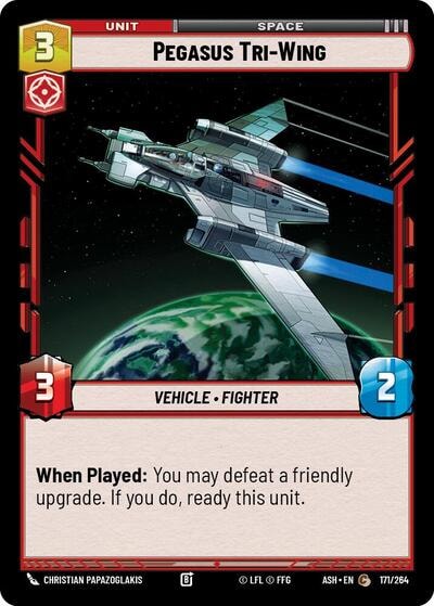 Pegasus Tri-Wing (ASH) #171/264 Common (Near Mint) Ashes of the Empire Star Wars: Unlimited: 2026