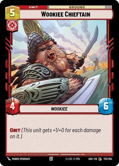 Wookiee Chieftain (ASH) #175/264 Common (Near Mint) Ashes of the Empire Star Wars: Unlimited: 2026