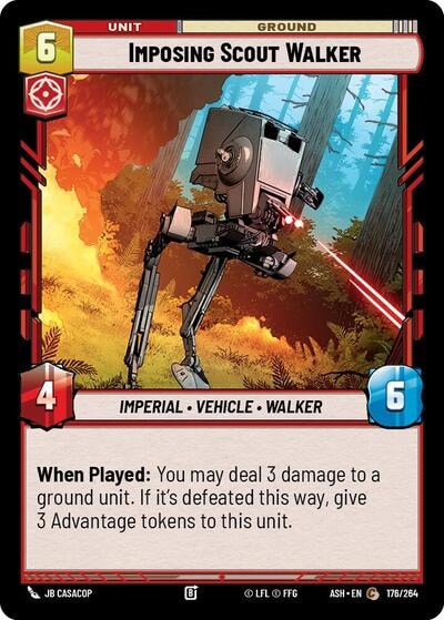 Imposing Scout Walker (ASH) #176/264 Common (Near Mint) Ashes of the Empire Star Wars: Unlimited: 2026