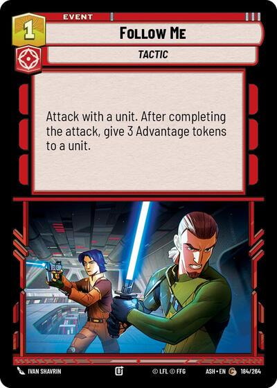 Follow Me (ASH) #184/264 Common (Near Mint) Ashes of the Empire Star Wars: Unlimited: 2026