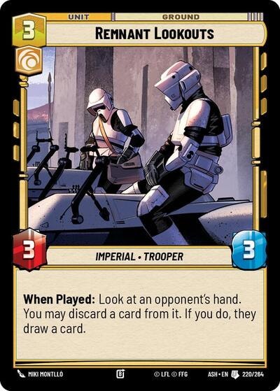 Remnant Lookouts (ASH) #220/264 Uncommon (Near Mint) Ashes of the Empire Star Wars: Unlimited: 2026