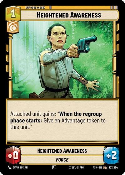 Heightened Awareness (ASH) #227/264 Common (Near Mint) Ashes of the Empire Star Wars: Unlimited: 2026