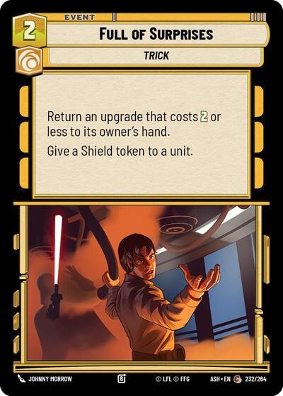 Full of Surprises (ASH) #232/264 Common (Near Mint) Ashes of the Empire Star Wars: Unlimited: 2026