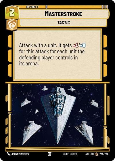 Masterstroke (ASH) #234/264 Common (Near Mint) Ashes of the Empire Star Wars: Unlimited: 2026