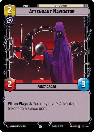 Attendant Navigator (ASH) #238/264 Common (Near Mint) Ashes of the Empire Star Wars: Unlimited: 2026