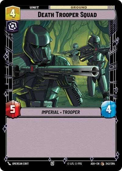 Death Trooper Squad (ASH) #242/264 Common (Near Mint) Ashes of the Empire Star Wars: Unlimited: 2026