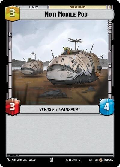 Noti Mobile Pod (ASH) #261/264 Common (Near Mint) Ashes of the Empire Star Wars: Unlimited: 2026