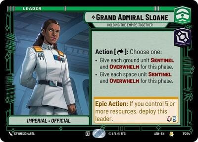 Grand Admiral Sloane - Holding the Empire Together (ASH) #7/264 Rare (Near Mint) Ashes of the Empire Star Wars: Unlimited: 2026
