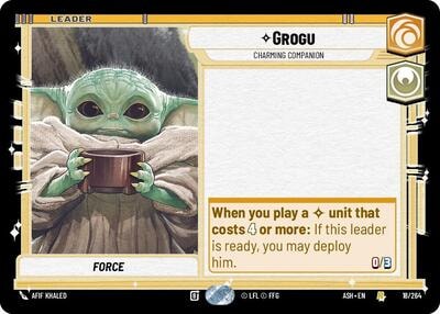 Grogu - Charming Companion (ASH) #18/264 Rare (Near Mint) Ashes of the Empire Star Wars: Unlimited: 2026