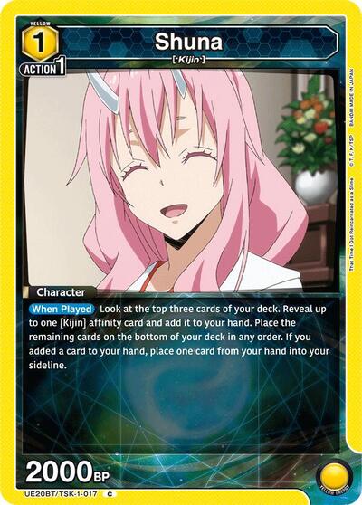 Shuna (017) (UE20BT) #UE20BT/TSK-1-017 Common (Near Mint) UE20BT: That Time I Got Reincarnated as a Slime Union Arena: 2026