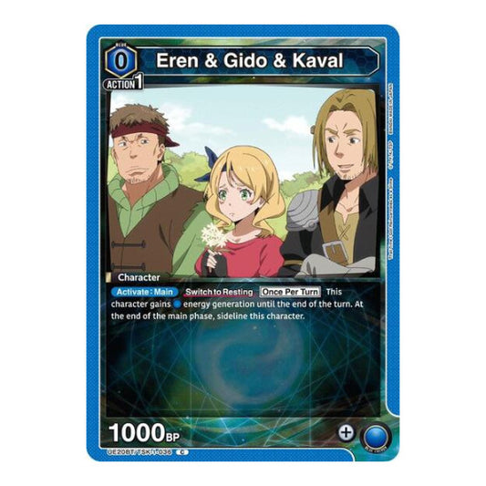 Eren & Gido & Kaval (UE20BT) #UE20BT/TSK-1-036 Common (Near Mint) UE20BT: That Time I Got Reincarnated as a Slime Union Arena: 2026