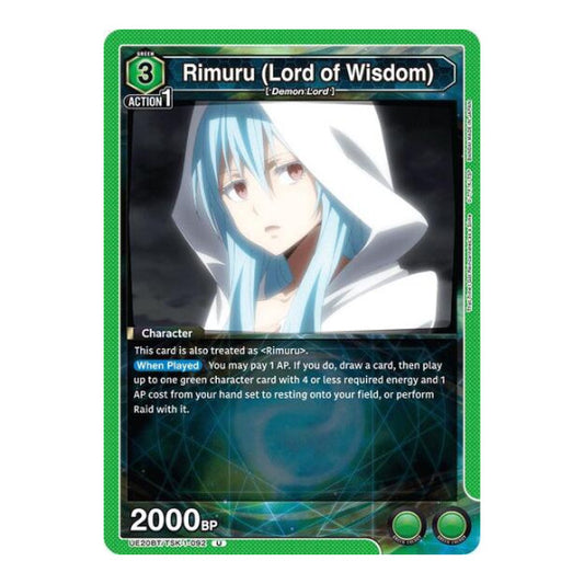 Rimuru (Lord of Wisdom) (UE20BT) #UE20BT/TSK-1-092 Uncommon (Near Mint) UE20BT: That Time I Got Reincarnated as a Slime Union Arena: 2026