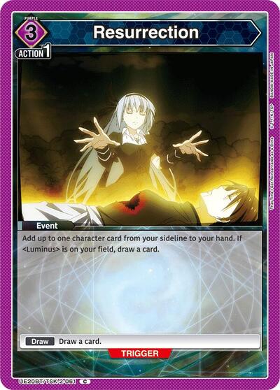 Resurrection (UE20BT) #UE20BT/TSK-2-061 Common (Near Mint) UE20BT: That Time I Got Reincarnated as a Slime Union Arena: 2026