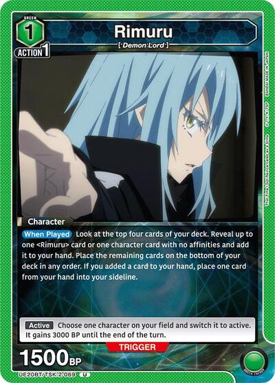 Rimuru 069 (UE20BT) #UE20BT/TSK-2-069 Uncommon (Near Mint) UE20BT: That Time I Got Reincarnated as a Slime Union Arena: 2026