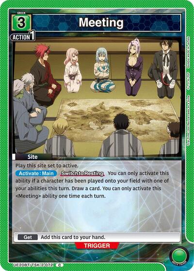 Meeting (UE20BT) #UE20BT/TSK-2-072 Common (Near Mint) UE20BT: That Time I Got Reincarnated as a Slime Union Arena: 2026