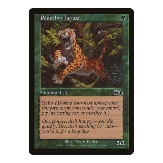 Pouncing Jaguar (USG) #269 Common (Lightly Played) Urza's Saga Magic: The Gathering: 1998