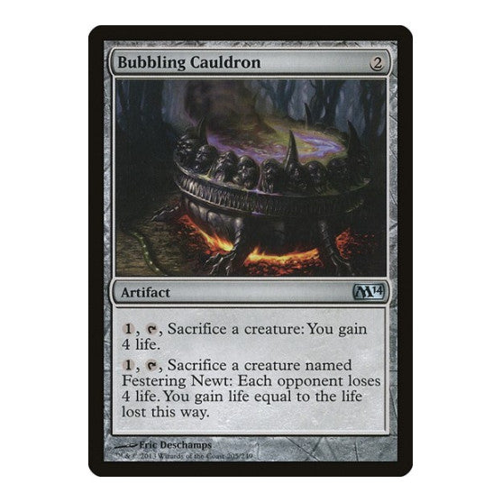 Bubbling Cauldron (M14) #205 Uncommon (Moderately Played) Magic 2014 (M14) Magic: The Gathering: 2013