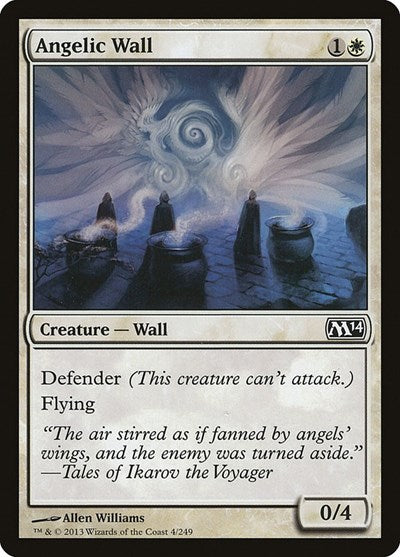 Angelic Wall (M14) #4 Common (Lightly Played) Magic 2014 (M14) Magic: 2013