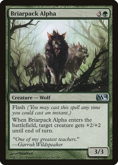 Briarpack Alpha (M14) #166 Uncommon (Damaged) Magic 2014 (M14) Magic: The Gathering: 2013