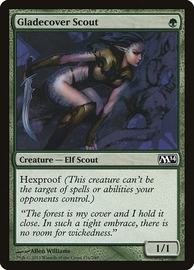 Gladecover Scout (M14) #176 Common (Lightly Played) Magic 2014 (M14) Magic: 2013