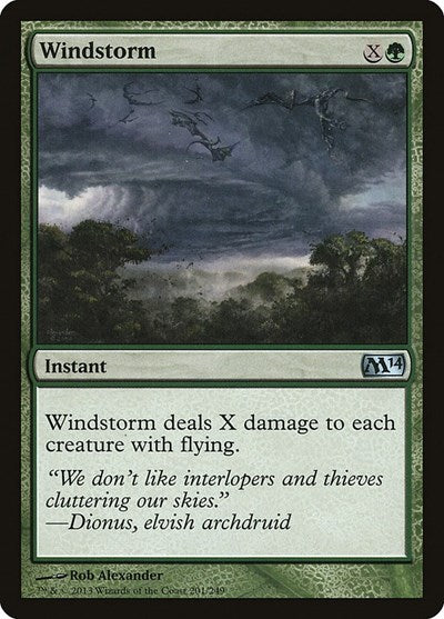 Windstorm (M14) #201 Uncommon (Lightly Played) Magic 2014 (M14) Magic: 2013