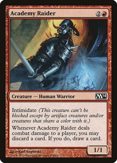 Academy Raider (M14) #124 Common (Lightly Played) Magic 2014 (M14) Magic: 2013
