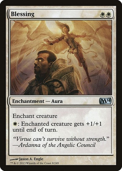 Blessing (M14) #8 Uncommon (Lightly Played) Magic 2014 (M14) Magic: 2013