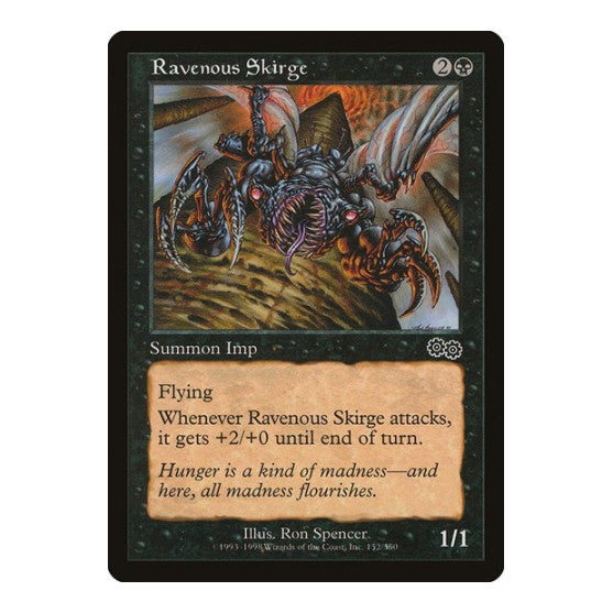 Ravenous Skirge (USG) #152 Common (Lightly Played) Urza's Saga Magic: The Gathering: 1998